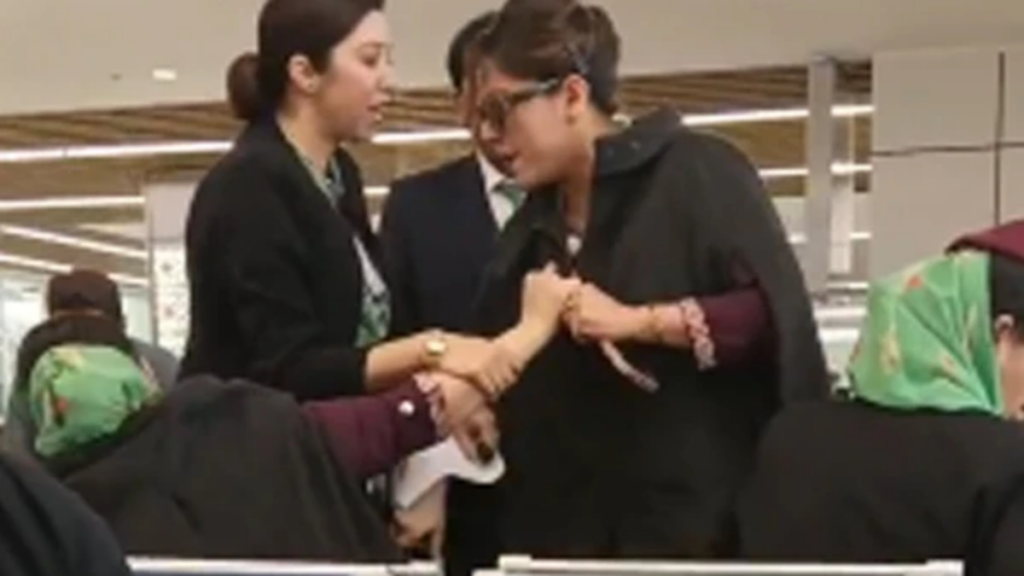 PIA air hostesses involved in physical fight at Jeddah Airport before flight to Multan.